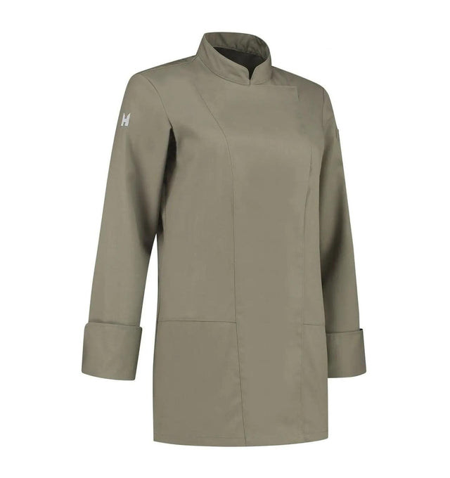 Le Nouveau Lynn Chef Jacket Olivette-frontview