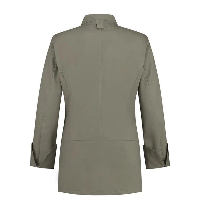Le Nouveau Lynn Chef Jacket Olivette-backview