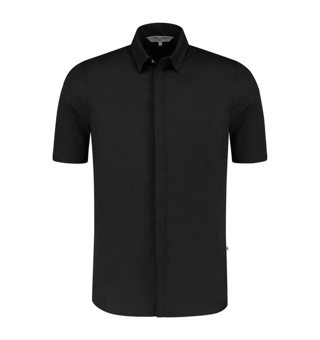 Le Nouvean Chef Gilles Men's Coat-Black-Frontview