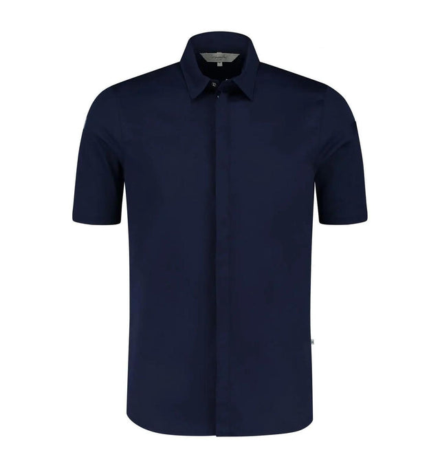 Le Nouvean Chef Gilles Men's Coat-Blue-Frontview