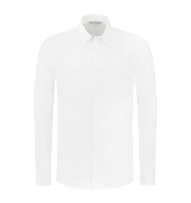 Le Nouvean Chef Fabrice Men's Coat-White-Frontview