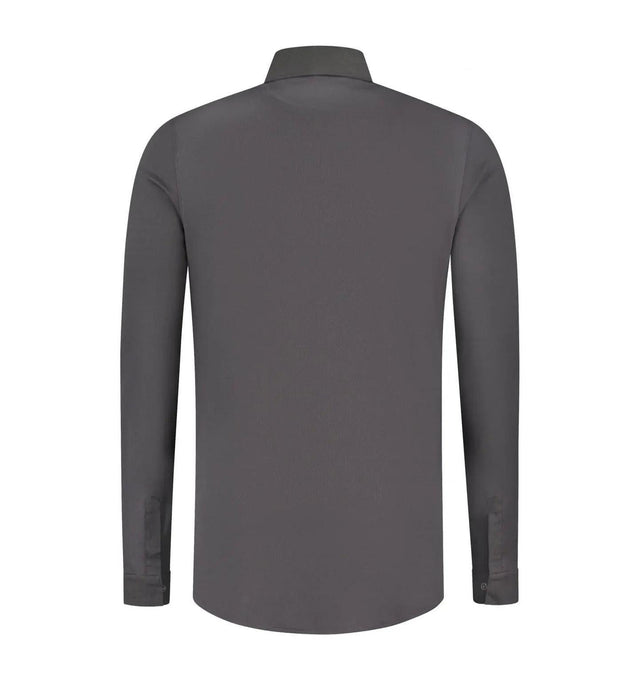 Le Nouvean Chef Fabrice Men's Coat-Dark Grey-Backview