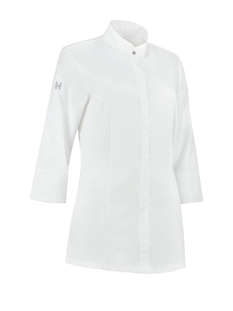 Le Nouveau Esmee Chef Jacket White-frontview