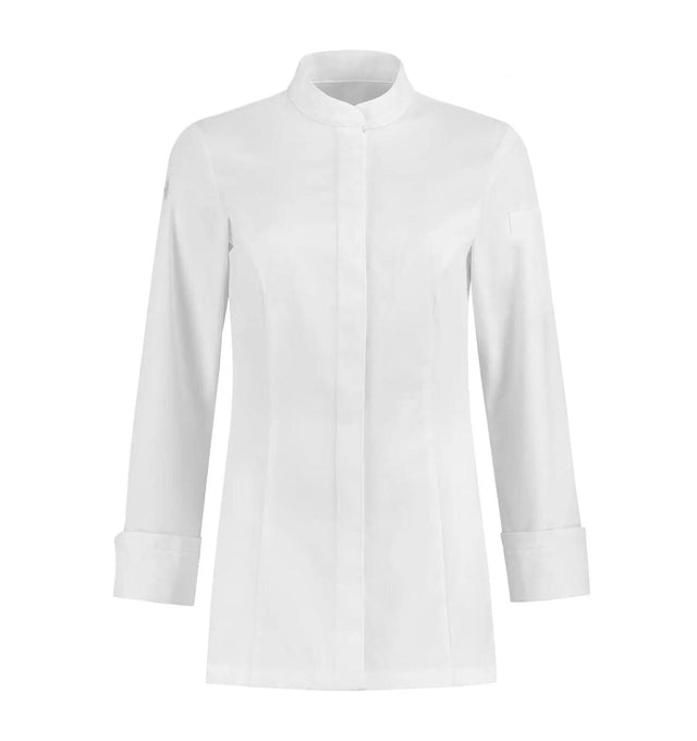 Le Nouveau Elise Chef Jacket White-Frontview
