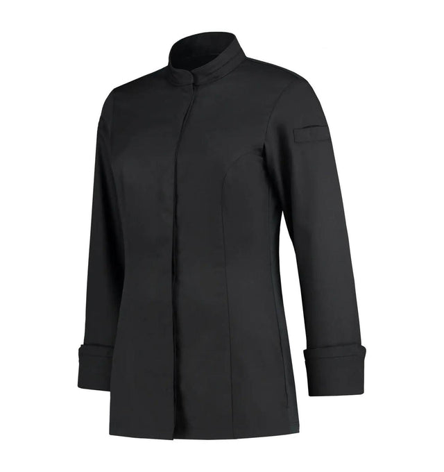 Le Nouveau Elise Chef Jacket Black-Frontview