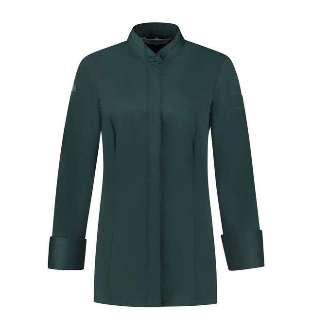 Le Nouveau Elise Chef Jacket pearl grey-frontview