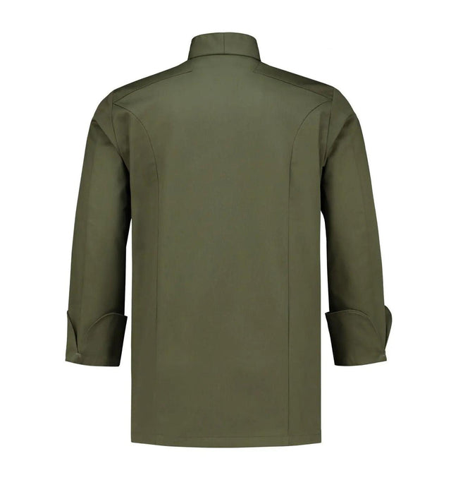 Le Nouveau Chef Nero Chef Jackets-Olivegreen-Backview