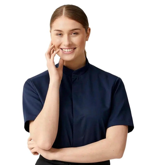 Kentaur 25242 Tencel Chef/Service Sailor Blue Shirt (Blue Service Shirt) Kentaur