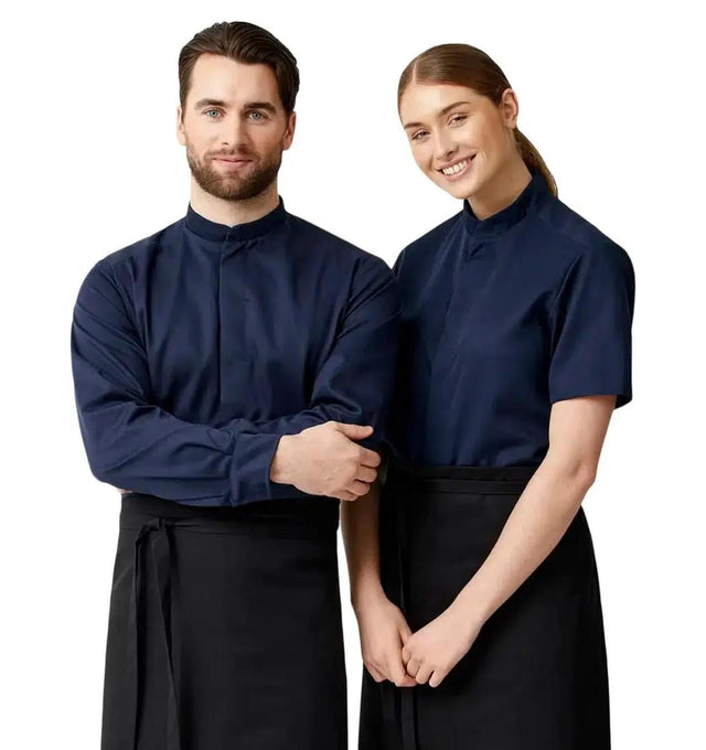 Kentaur 25242 Tencel Chef/Service Sailor Blue Shirt (Blue Service Shirt) Kentaur