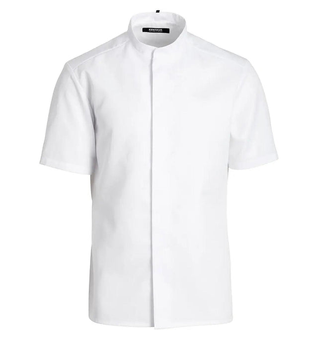 Kentaur 25242 Tencel Chef/Service White Shirt Front