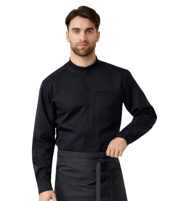 Kentaur 25281 Chef Black Shirt Refibra™ Tencel (Chef Workwear) Kentaur