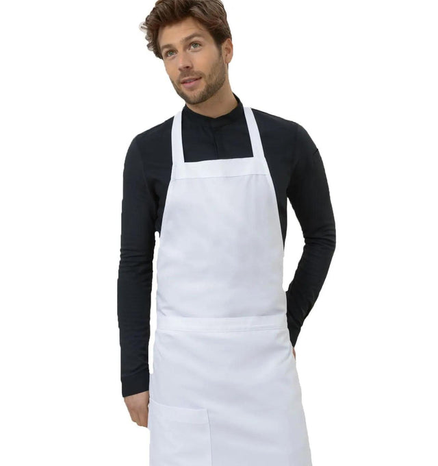 Le Nouvean Chef Phoenix Bib Aprons White-Frontview