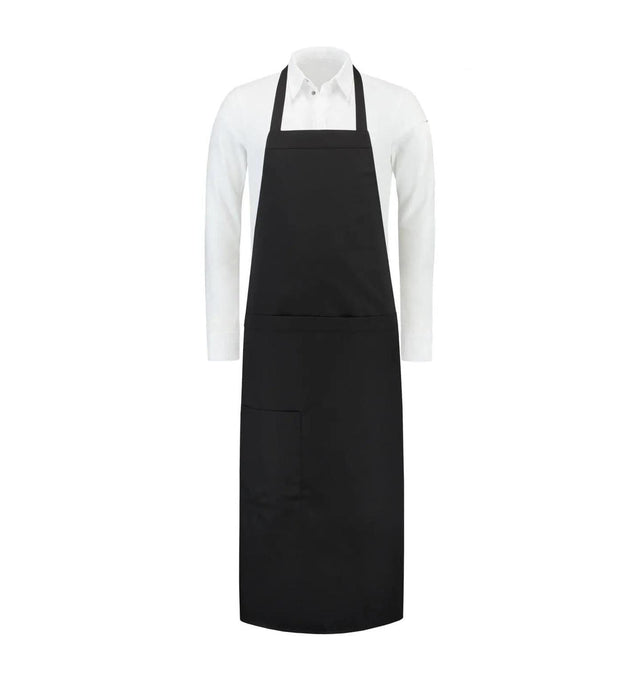 Le Nouvean Chef Phoenix Bib Aprons Black -Frontview
