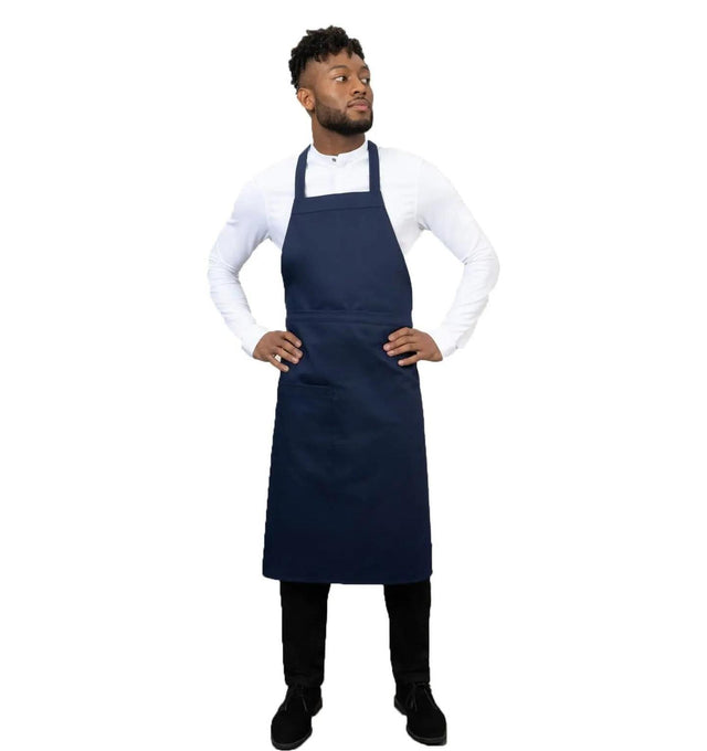 Le Nouvean Chef Phoenix Bib Aprons Navy-Frontview