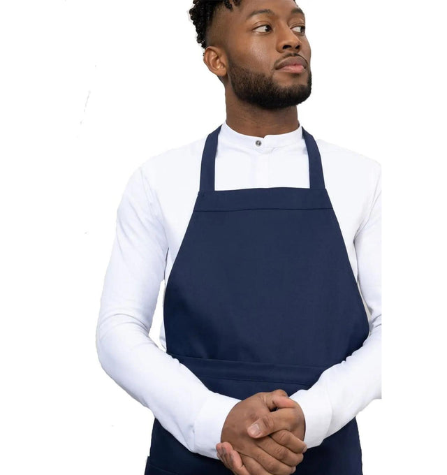 Le Nouvean Chef Phoenix Bib Aprons Navy-Frontview
