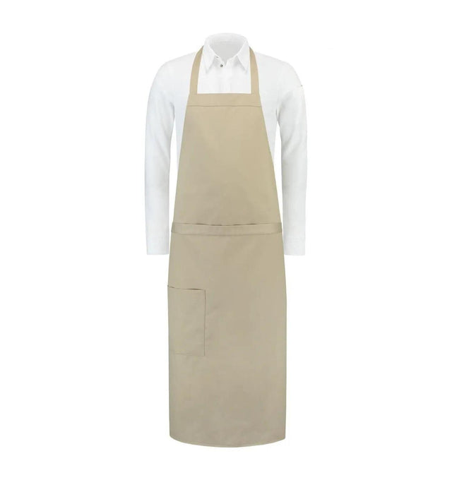 Le Nouvean Chef Phoenix Bib Aprons Sand Denim-Frontview
