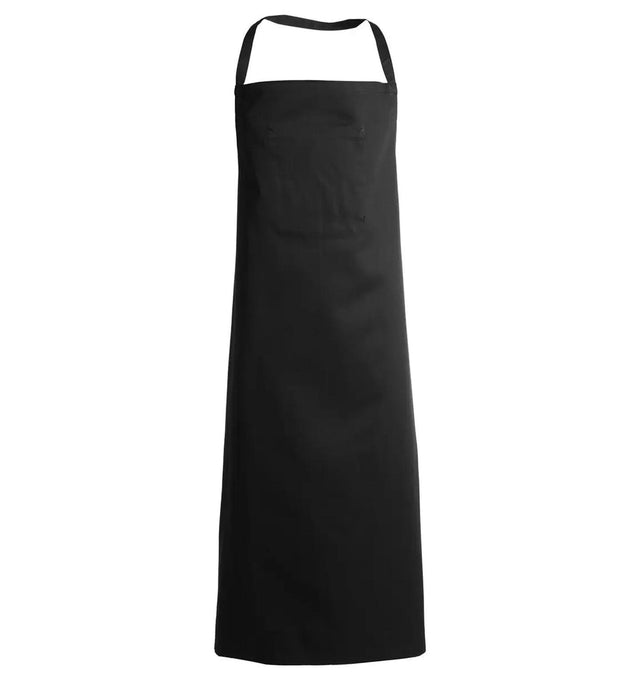Kentaur 3151 Extra Wide Bib Apron-Black-Frontview