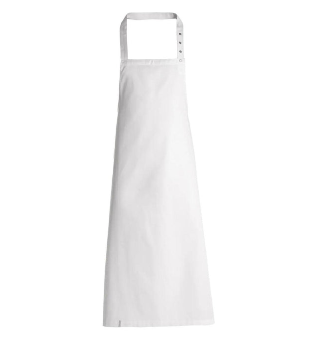 Kentaur 30330 Raw Bib Apron White -Frontview