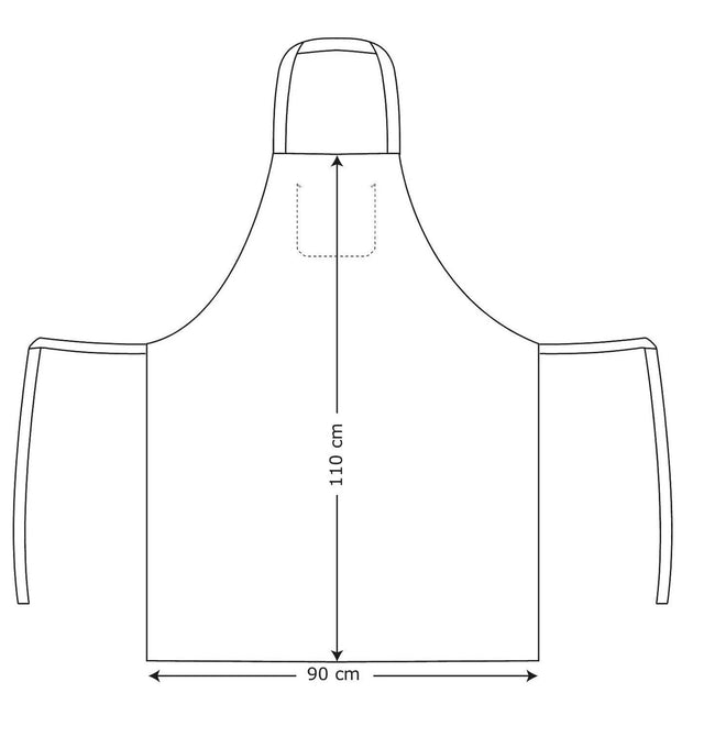 Kentaur 3151 Extra Wide Bib Apron Kentaur
