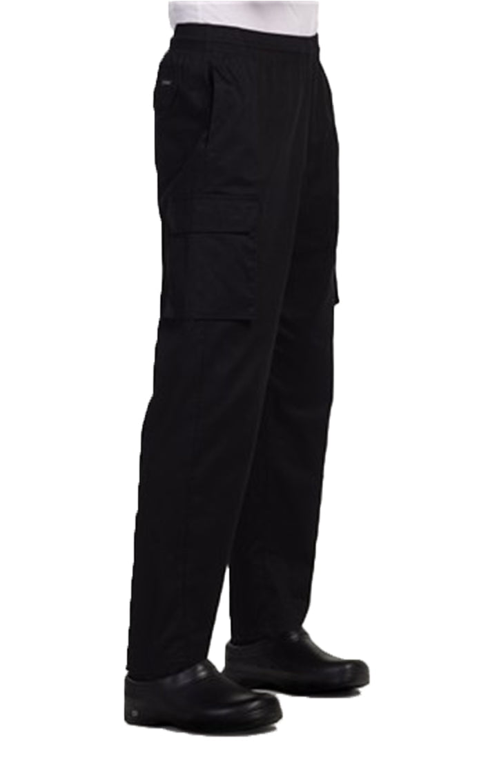 Chefwear Cargo Chef Pants 3200 Black-Sideview