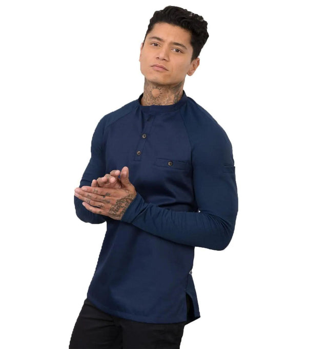 Le Nouveau Chef Elias Chef Jackets-BlackLe Nouveau Chef Elias Chef Jackets-Patriot Blue