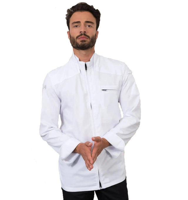 Le Nouveau Chef Nero Chef Jackets-White-frontview