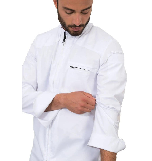 Le Nouveau Chef Nero Chef Jackets-White-frontview