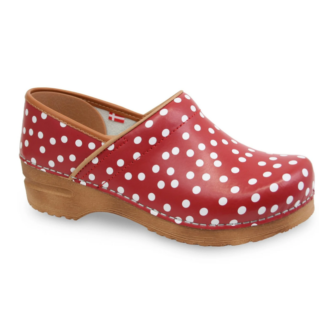 Sanita Roxbury Women’s Polka‑Dot Clog