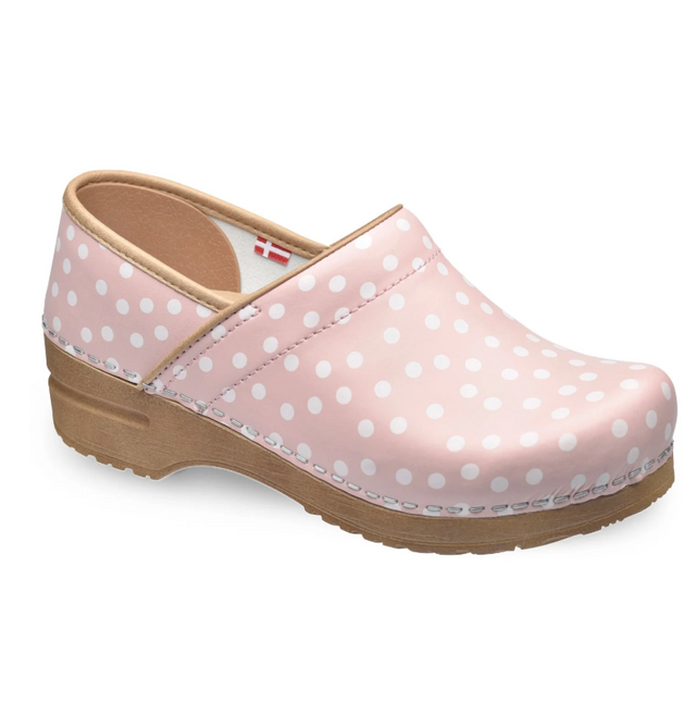 Sanita Roxbury Women’s Polka‑Dot Clog