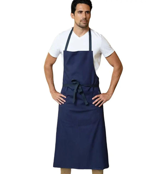 Bragard Travel Bib Apron Blue