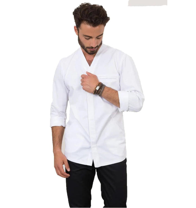Le Nouveau Chef Andreas Chef Jackets-White