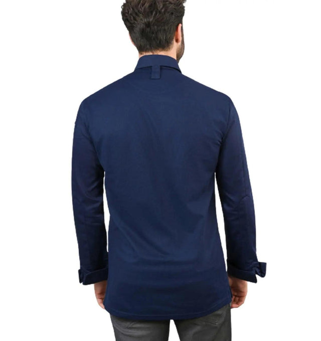 Le Nouveau Angelo Chef Jacket Patriot Blue-backview