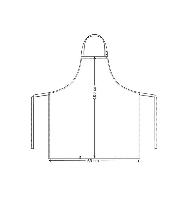 Kentaur 30330 Raw Bib Apron