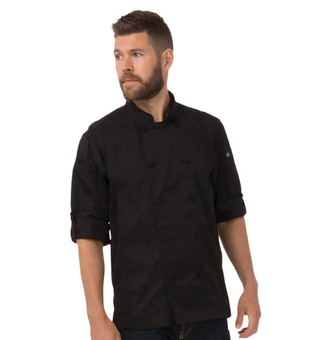 Chef Works Bowden Cool Vent Roll Up Sleeves Chef Coat - Fiumara Apparel