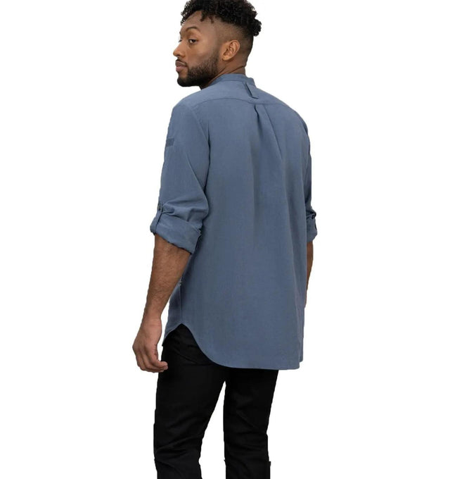 Le Nouveau Chef Chavi Chef Jackets-Piolt Blue