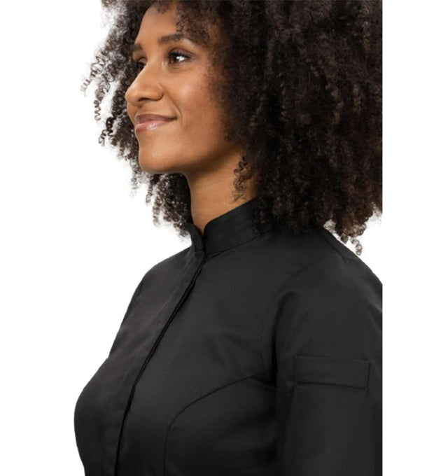 Le Nouveau Elise Chef Jacket Black-closeview