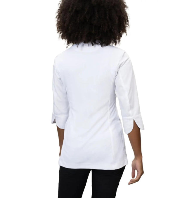 Le Nouveau Esmee Chef Jacket White-backview