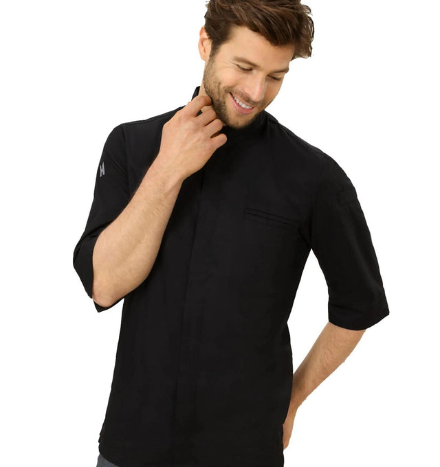 Le Nouveau Fabian Chef Jacket Black - main