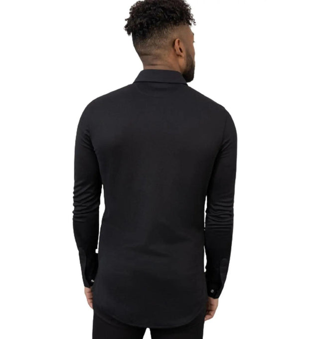 Le Nouvean Chef Fabrice Men's Coat-Black-backview