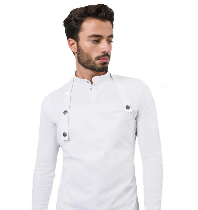 Le Nouveau Chef Jackson Chef Aprons-White