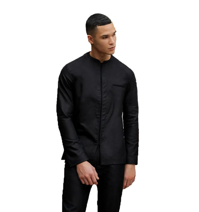 Le Nouveau Chef Jason Chef Jackets-Black