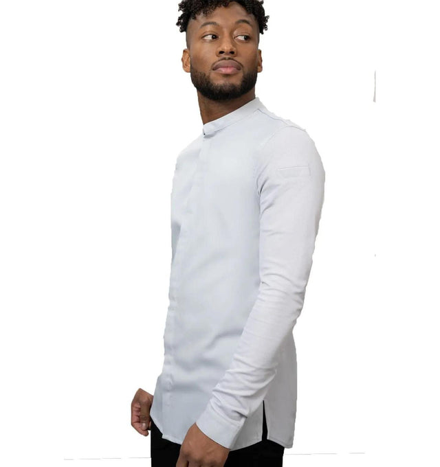 Le Nouveau Chef Julien Chef Jacket-Grey-Frontview