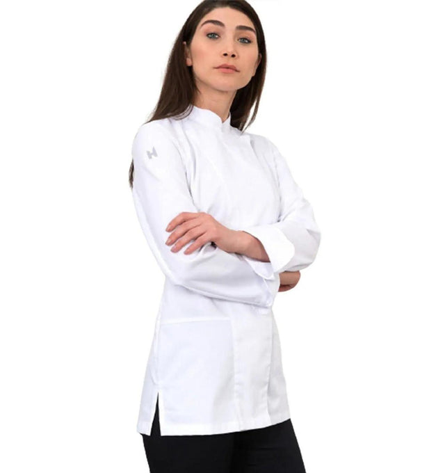 Le Nouveau Lynn Chef Jacket White-backview