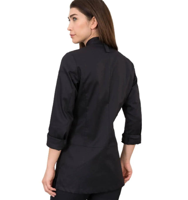 Le Nouveau Lynn Chef Jacket Black-backview