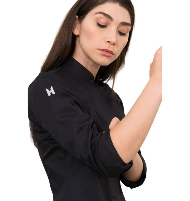 Le Nouveau Lynn Chef Jacket Black-Sideview