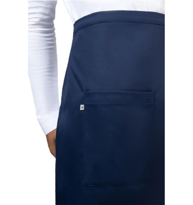 Le Nouvean Chef Phoenix Bib Aprons Navy-Front pocketview