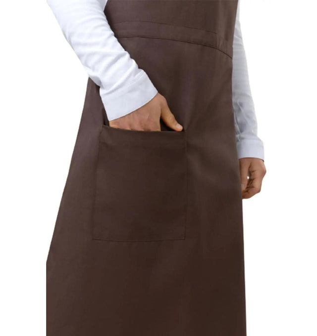 Le Nouvean Chef Phoenix Bib Aprons Pure Choco-Front pocketview