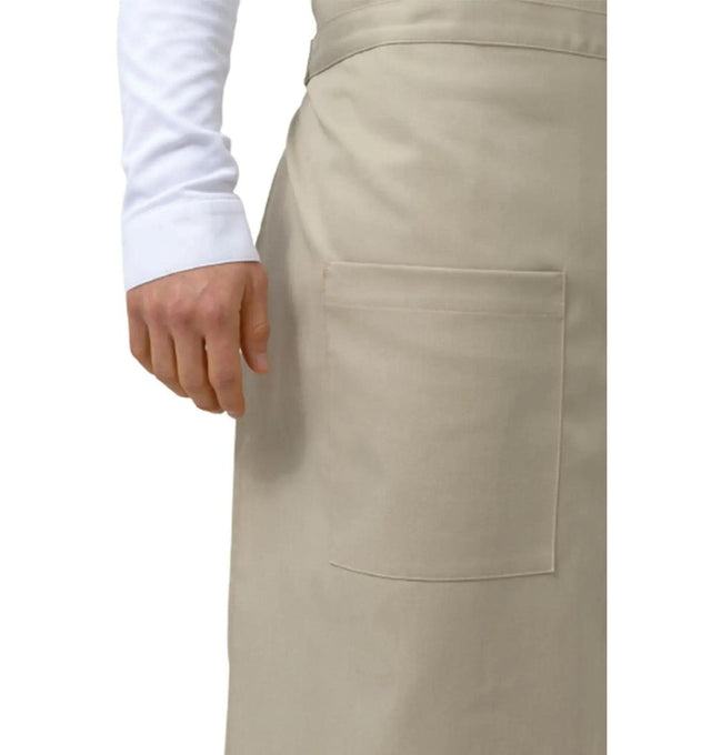 Le Nouvean Chef Phoenix Bib Aprons Sand Denim-Front Pocketview