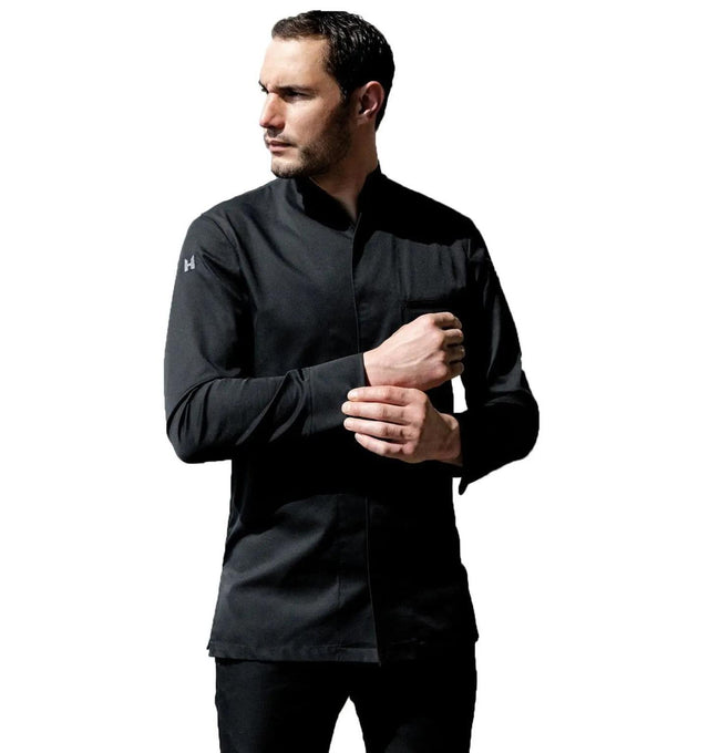Le Nouveau Chef Savio Chef Jackets-Black