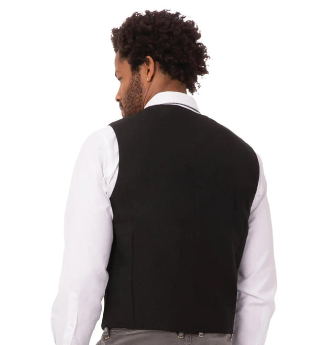 Chef Works Unisex Black Basic Vest Chef Works